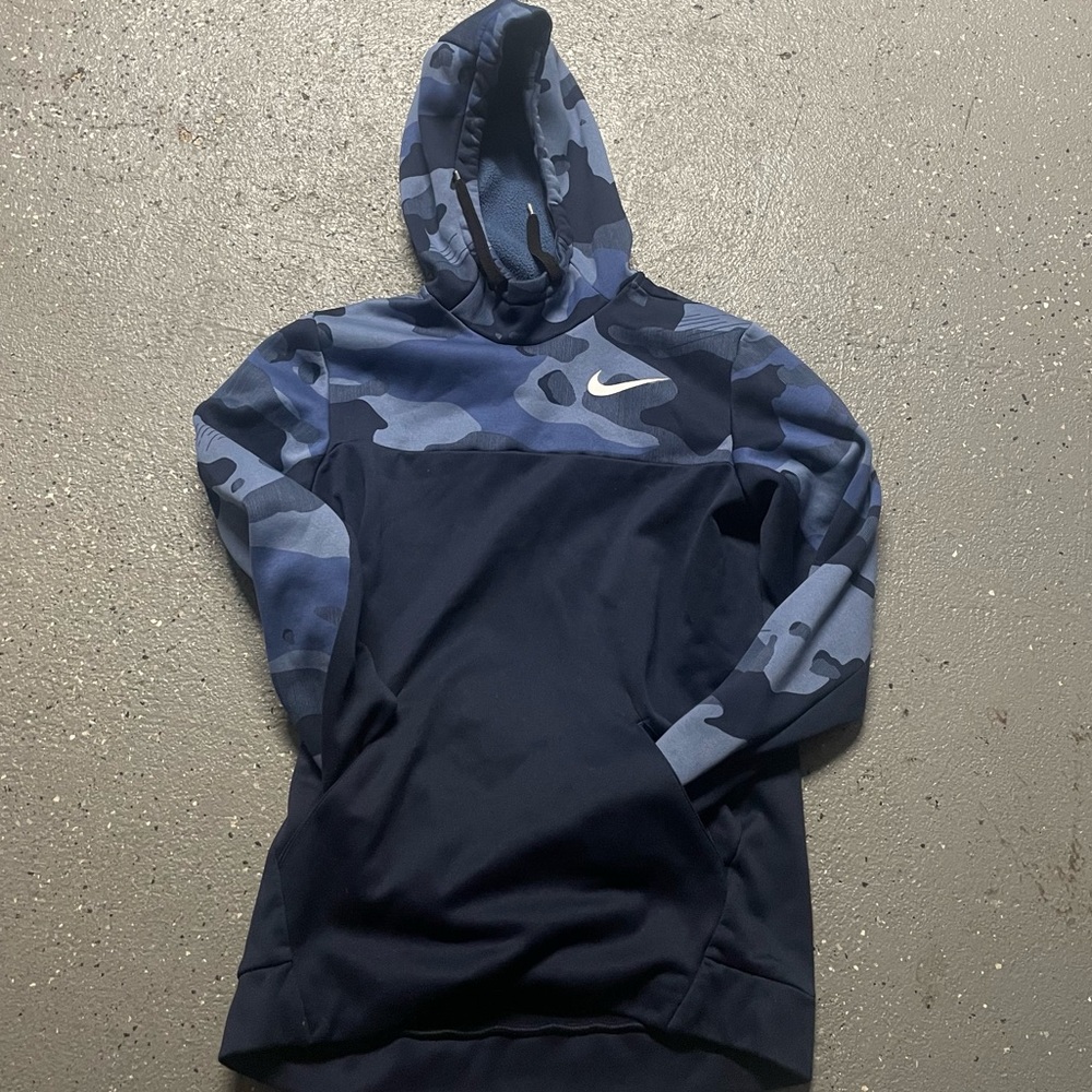 Blue Nike Tech Pullover Hoodie